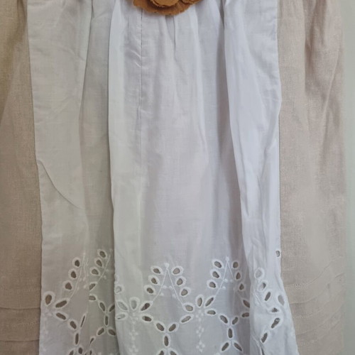 Madame Shoushou dress Small used, nude with floral detail