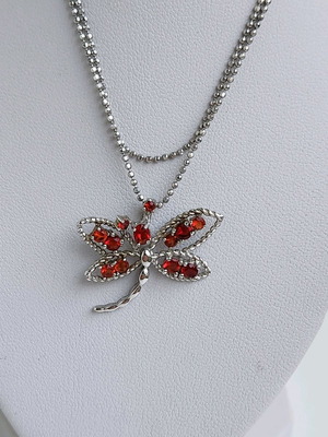 Silver necklace used Silver 925 with zircon
