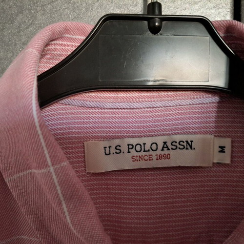 U.S. Polo Assn. Men's Pink Shirt Like New Size M