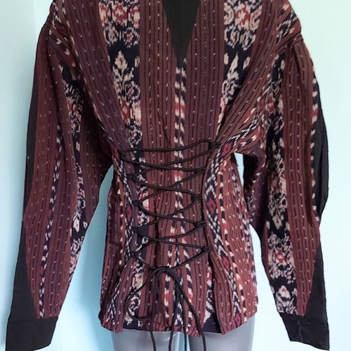 Bum Shaka Εθνο μπουφάν σαν καινούργιο, XL-2XL, κουμπιά από νεφρίτη