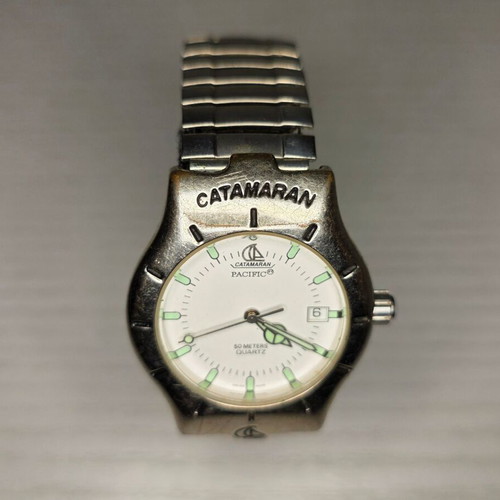 Catamaran Pacific wristwatch, quartz, silver