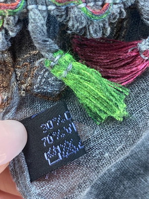 pareo with embroidery