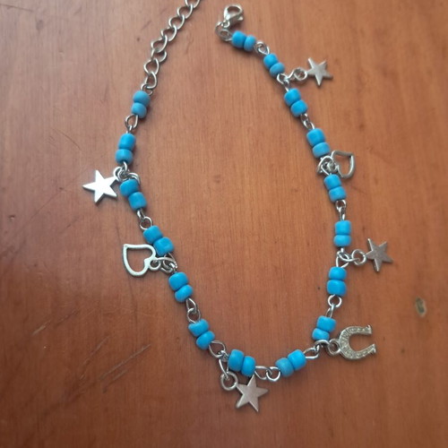 Hand Chain turquoise and silver made to order