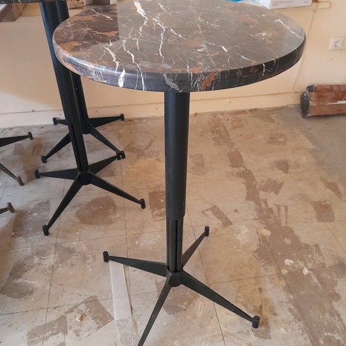 Bar stand like new, set of 3 with marble tops