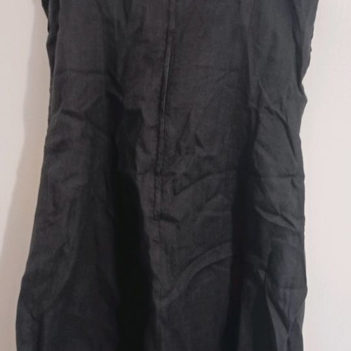 Linen dresses used, set of 2, with bow in white and black