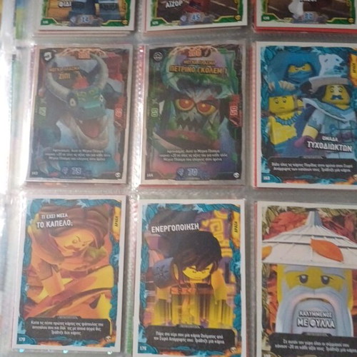 Κάρτες Lego Ninjago trading game σαν καινούργιες, 127 τεμάχια από season 20-22