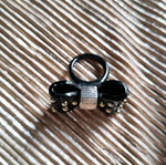 Bow Plastic Ring used, black