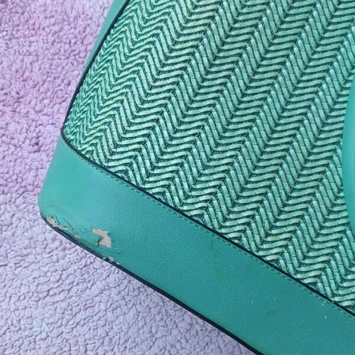 Turquoise shoulder bag like new with unique texture