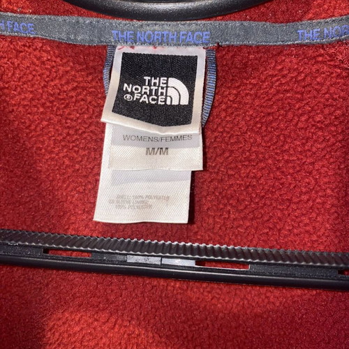 The North Face fleece jacket like new, women's M-L, red