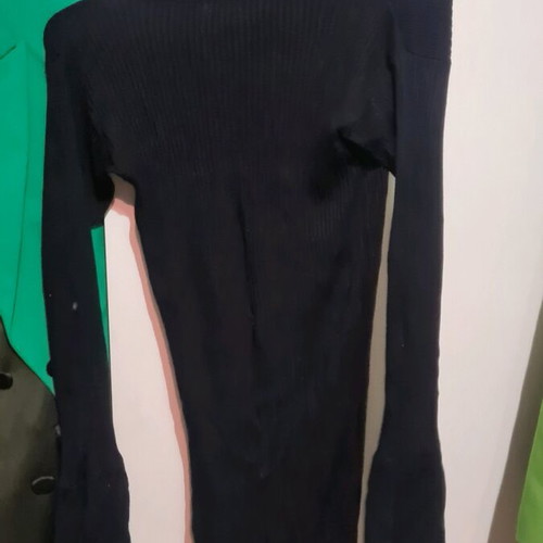 Midi dress new with special sleeves size S black