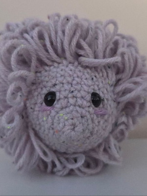 Fluffy Hedgehog handmade crochet toy new