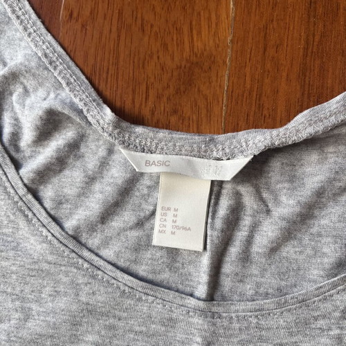 H&M top, grey, size M