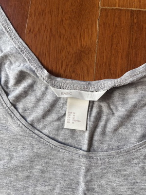 H&M top, grey, size M
