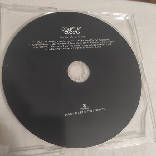 Coldplay Clocks CD single like new, pop