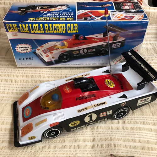 Large Formula Porsche collectible toy like new from the 80s