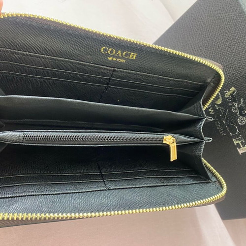 Coach wallet new, black and brown