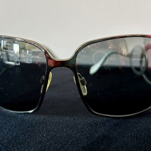 Women's branded Italian sunglasses, silver, new