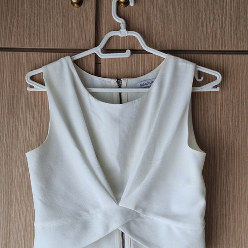 BSB sleeveless crop top like new, size 40, white