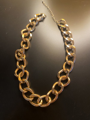 Gold chain necklace, stainless steel
