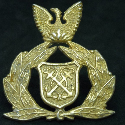 Greek Coast Guard Officer Cap Badge used, 1967-73 era
