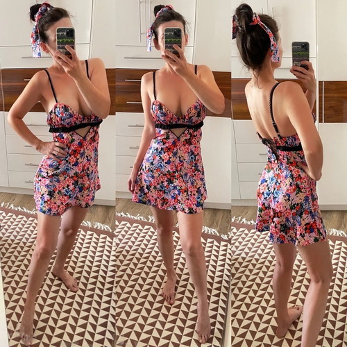 (S) For love&lemons USA Mini satin dress