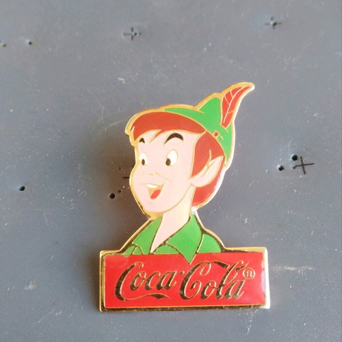 Vintage Disney World 15th Anniv Peter Pan Coca-Cola pin
