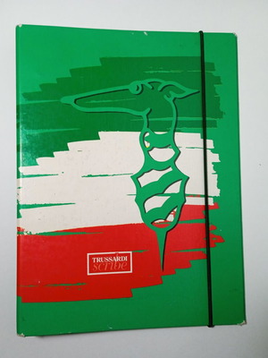 Trussardi ring binder document folder