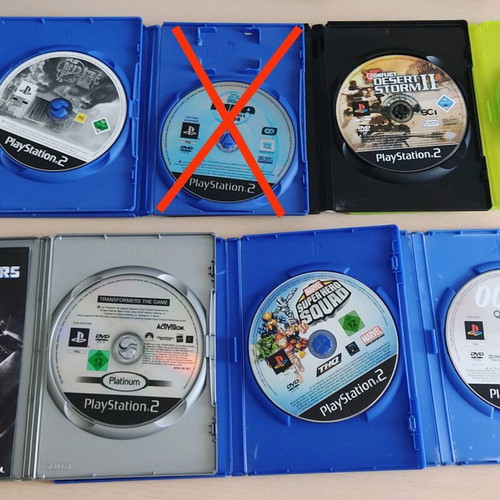PlayStation 2 games like new, pack of 6