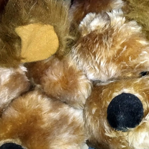 Bigshoes sock slippers used, brown, one size up to 45