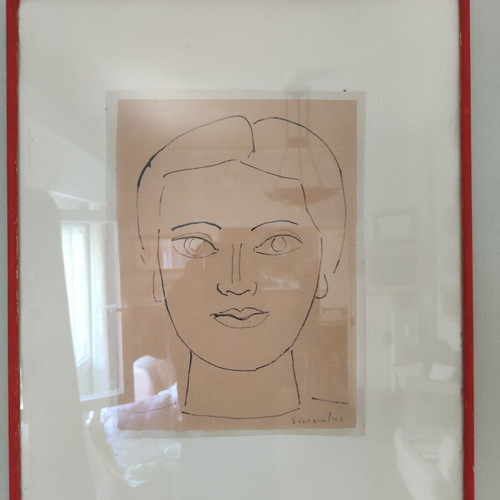O Efivos by G. Sikeliotis 1961 painting like new