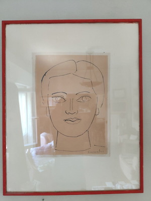 O Efivos by G. Sikeliotis 1961 painting like new