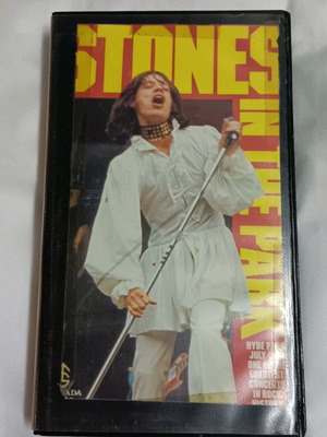 Rolling Stones Hyde Park concert VHS tape used, rock