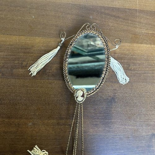 Vintage hand mirror