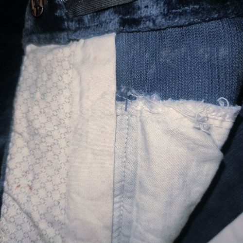 Velvet flare trousers blue used, size XS