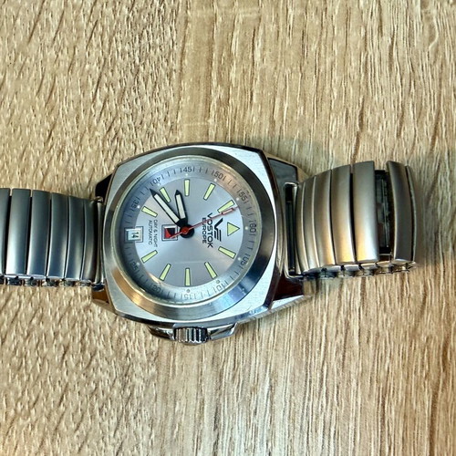 Vostok Europe Komandirskie watch like new, silver unisex