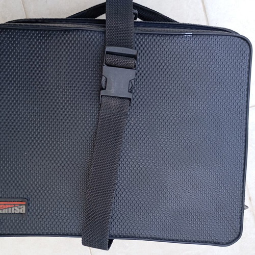 Famsa hard carrying case used, durable protective bag