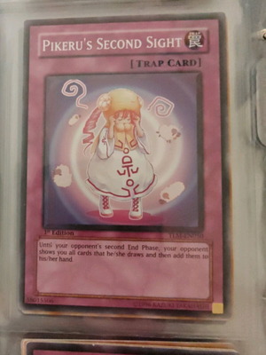 Yu-Gi-Oh card Pikeru's Second Sight like new