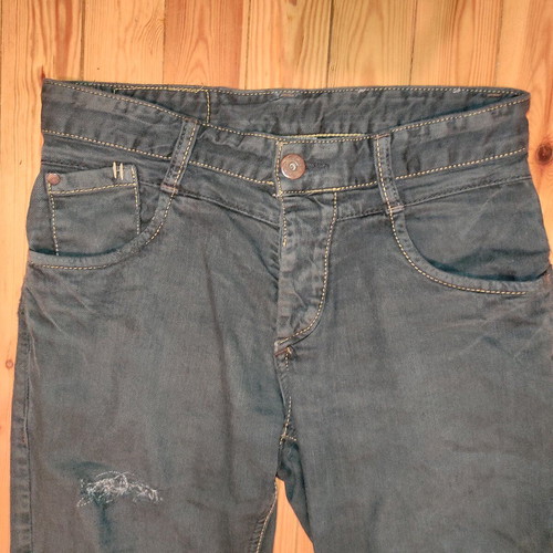 Zara bootcut jeans refurbished, size S, gray with blue undertones