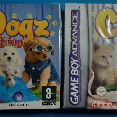 Catz & Dogz Fashion Nintendo Game Boy Advance games new, pack
