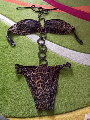 Swimsuit used, size L, multicolor