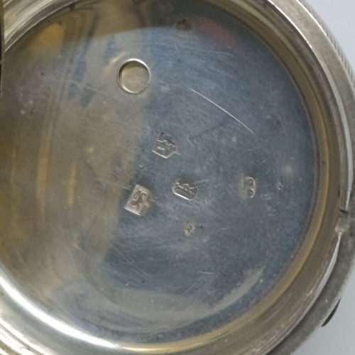 Silver pocket watch used, large, 148 grams
