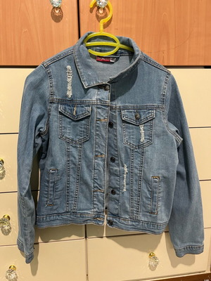 Energiers blue kids denim jacket like new, 14 years, 164 cm