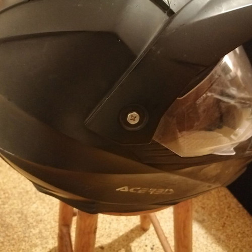 Acerbis Moto helmet used, black motocross design