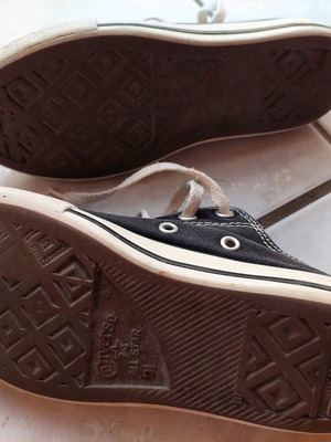 All Star πανίνα παιδικά νούμερο 31.5 κλασικό μαυρόασπρο