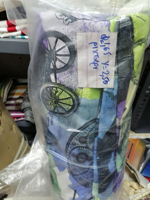 Handmade bedspread new from store for kids room with gift shoes and pillow
