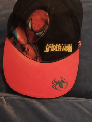 Spider Man Marvel hat used, black and red, size 54