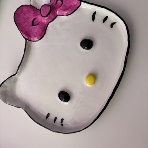 Hello Kitty Handmade Decorative Clay Bowl