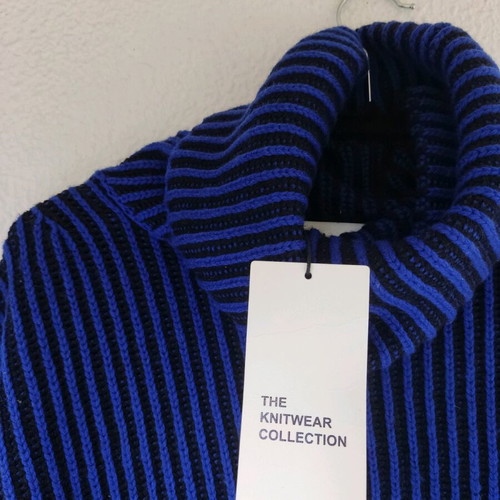 Zara knit sweater oversized blue new, size S