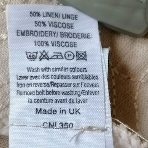 New Look linen viscose skirt XXL like new, beige