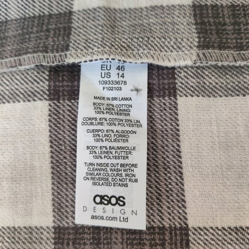 ASOS design checked jacket new, grey and purple